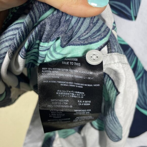 Volcom Men's SS Tropical Modern Fit Resortwear Button-Up Shirt XL Cotton! - Picture 5 of 5